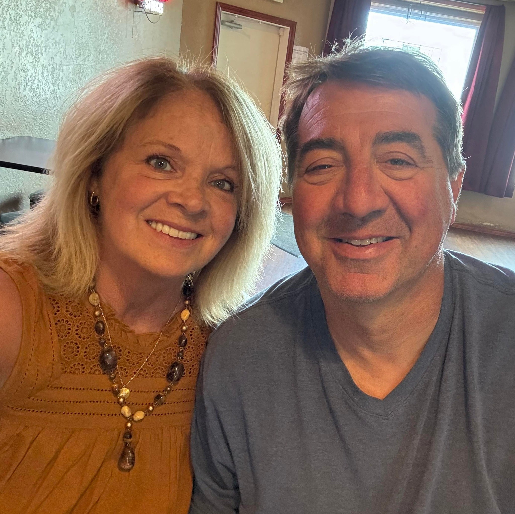 melanie and mark owners of rumor has it coffee roaster in sumner, iowa